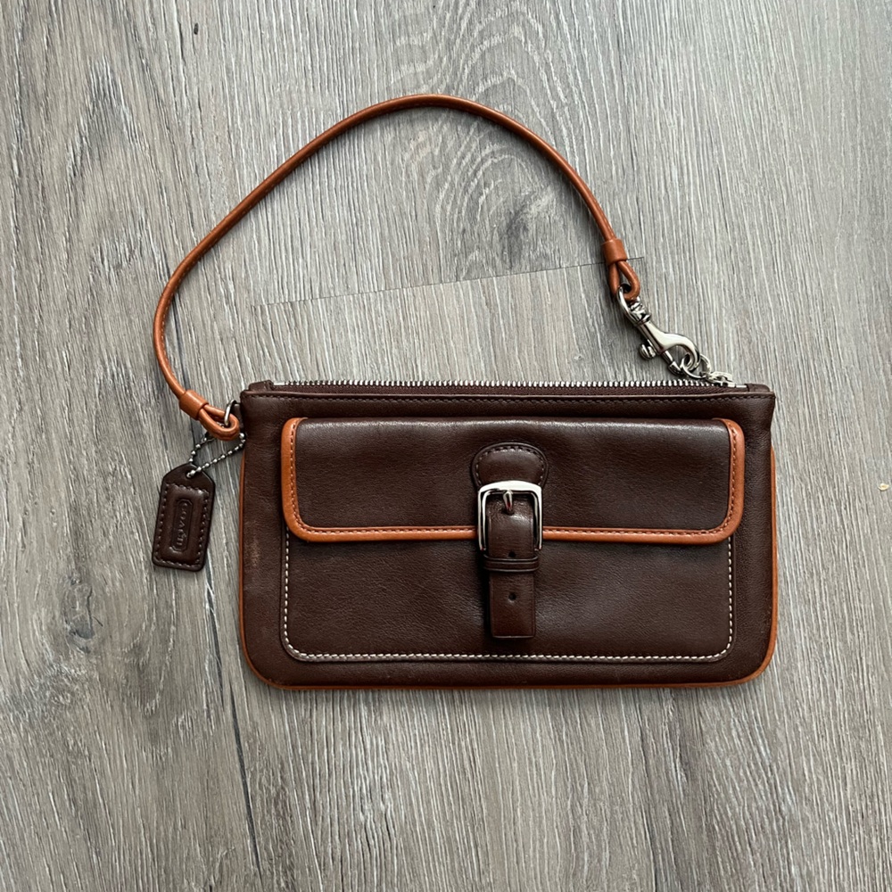Coach Brown Leather Mini Bag